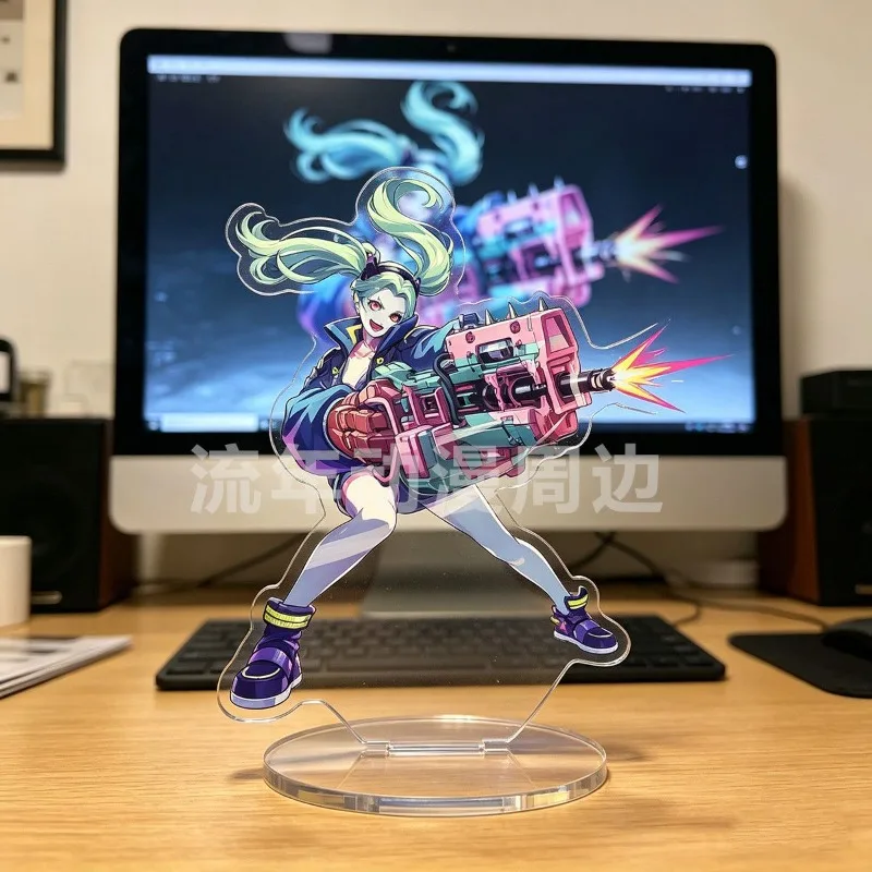 3.93inch Wuthering Waves Game Peripherals Lucy Figure Acrylic Stand Rebecca Standing Plate Denia Badge Decoration Toys Gifts view 3