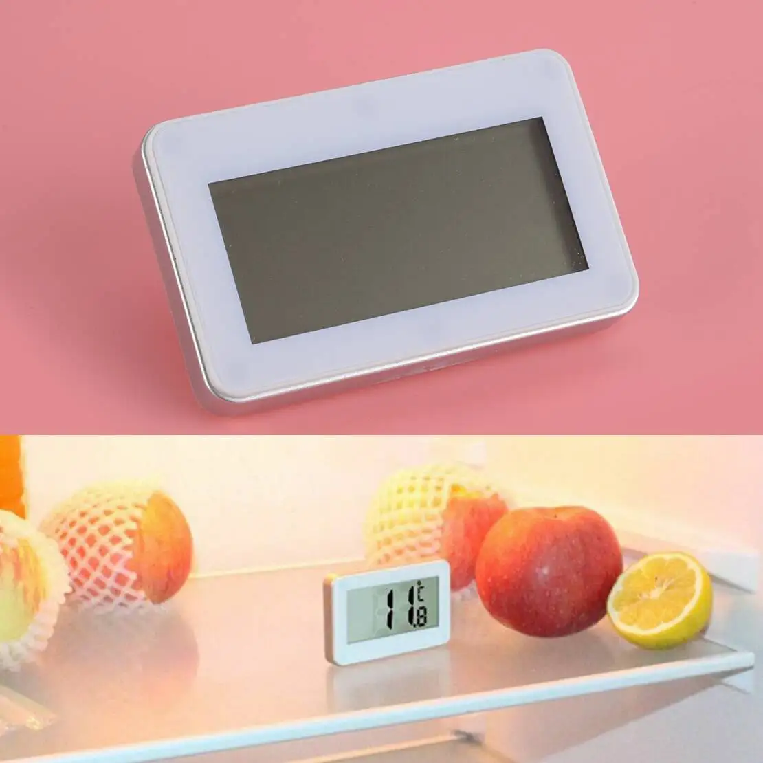 Home Digital Fridge Freezer Refrigerator Thermometer Temperature Monitor -20~60°C White