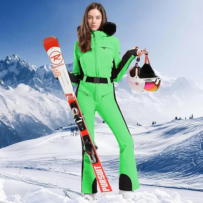 GSOU SNOW Combinaison de Ski pour Femme Combinaison de Neige Une pièce GSOU SNOW Combinaison de Ski pour Femme Combinaison de Neige Une pièce
