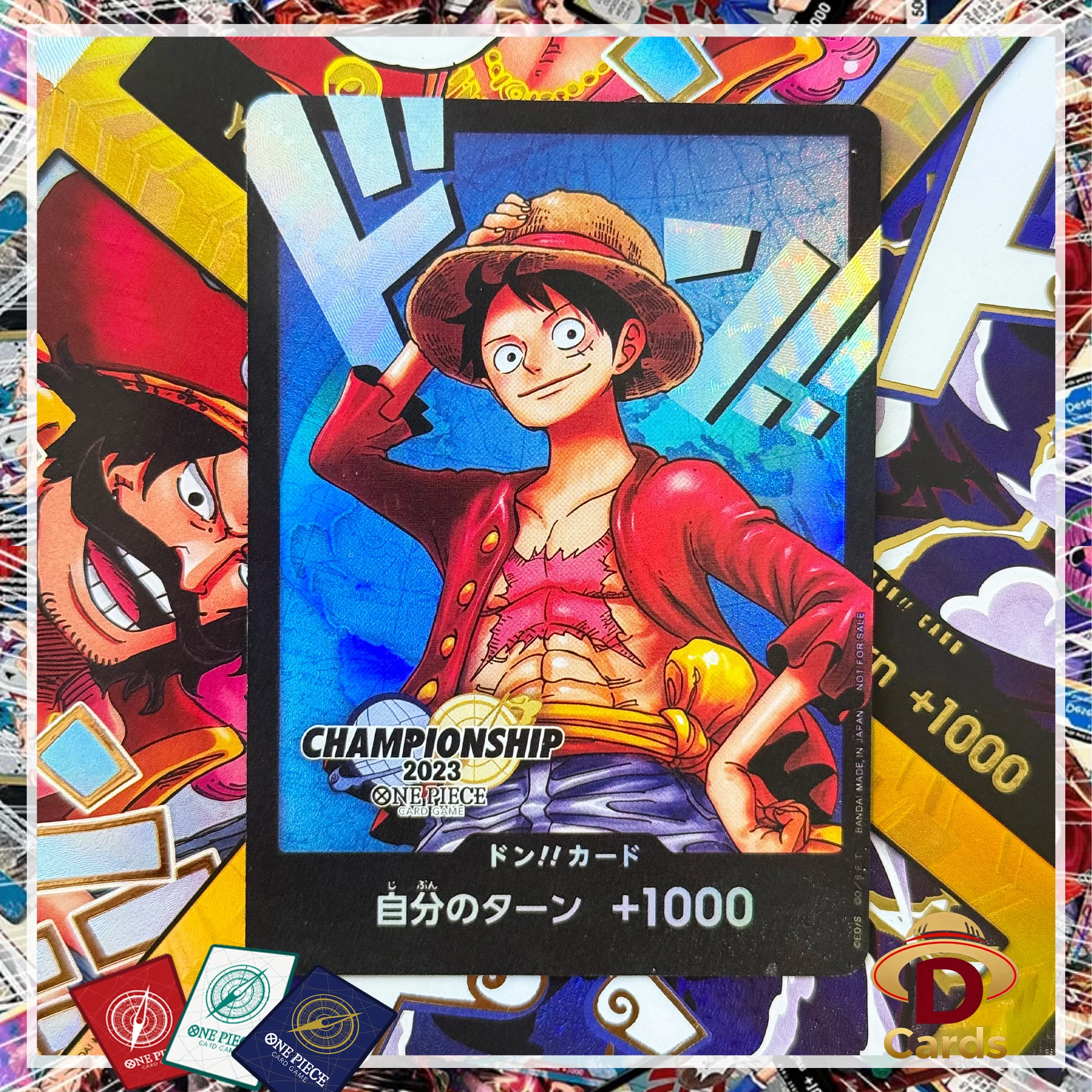One Piece Promotion Cards OP-PR DON!! Gold Card Monkey.D.Luffy 2023 World Championship Finals Anime High Quality Proxy Cards