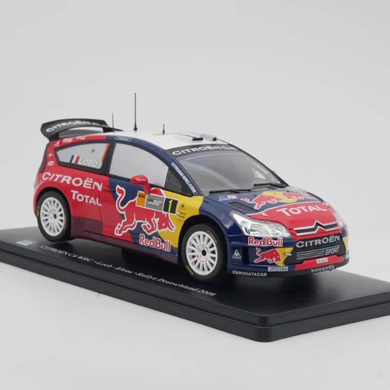 IXO Diecast 1:24 مقياس سيتروين C4 WRC 2008 رالي سيارة سبيكة محاكاة نموذج سيارة جمع الديكور دمى هدايا العرض