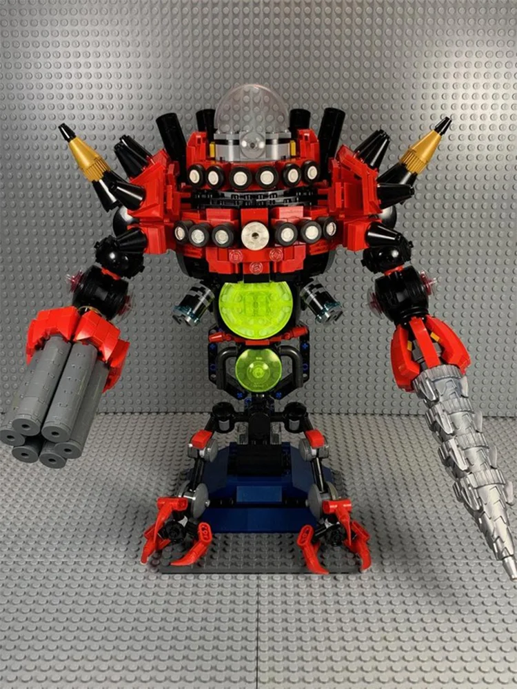 1458 pièces vente chaude MOC rouge Mecha Robot modèle détails blocs de construction modulaires enfants assemblage affichage jouets Festival Surprise cadeau