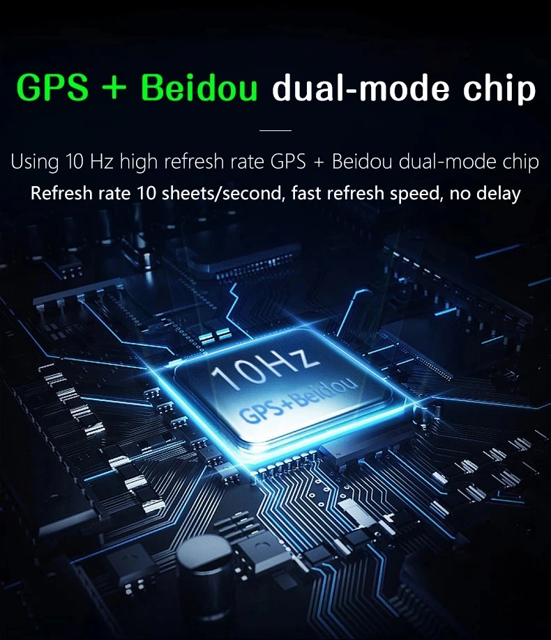 M16 HUD Car GPS Head Up Display Car GPS Gauge Digital Speedometer Windshield Speed Projector Compass Voltage KM/h MPH Display