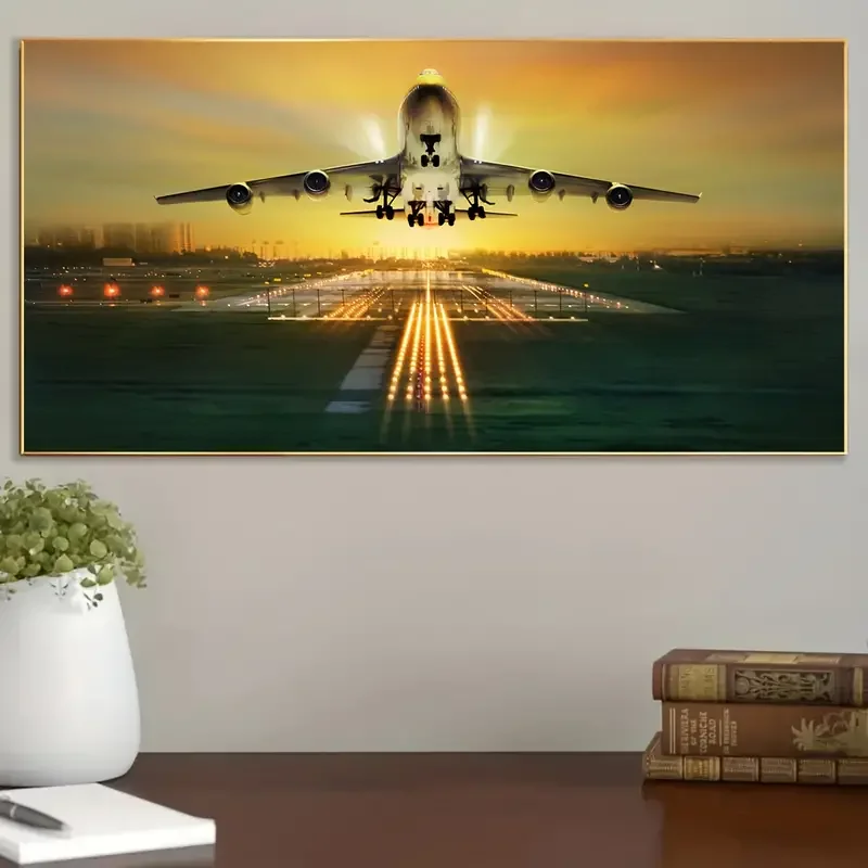 ملصق قماش بدون إطار لتزيين المنزل ، طائرة باردة ، فن جدار الطائرة ، الفن الحديث ، الموضة ، 1 *