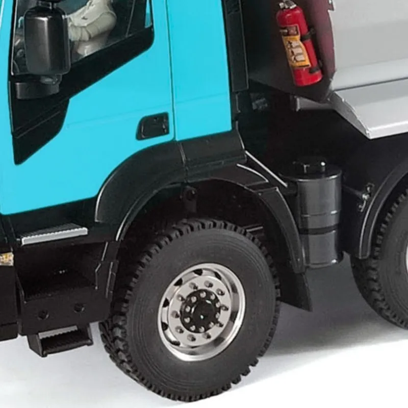 1:14 مقياس الهيدروليكية RC شاحنة قلابة معدنية 8x8 راديو التحكم قلابة نموذج سيارة مع المؤثرات الصوتية لجامعي البالغين #1