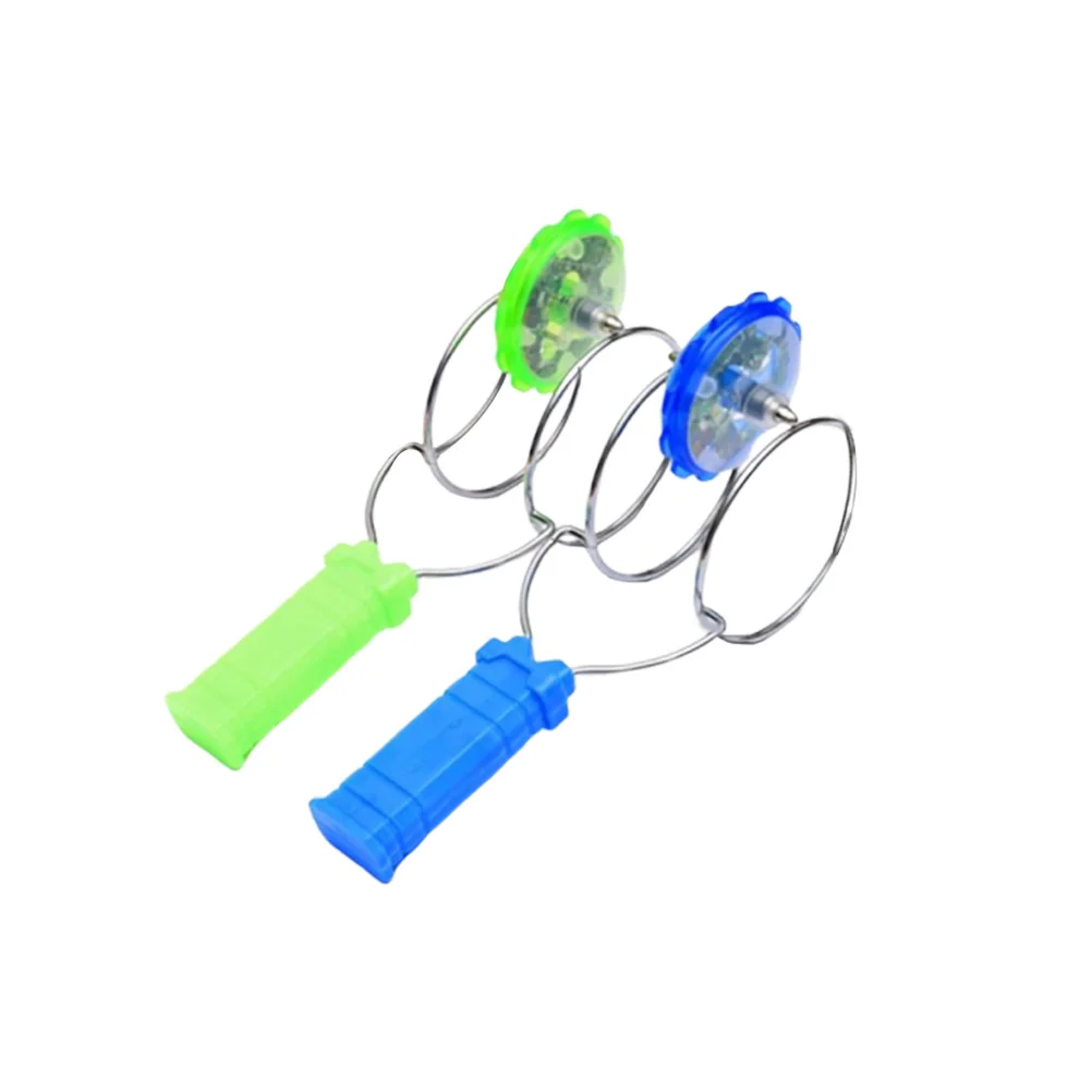 

2pcs Track Magnetic Gauge Gyro Toy Colorful Luminous Toy Toy Interesting Children Toys for Child Playing Random Color