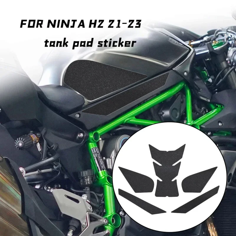 

Motorcycle Fuel Tank Traction Pad, Side Gas Knee Protection Cool Anti Slip Sticker With Super Strong Adhesion FOR NINJA H2 21-23