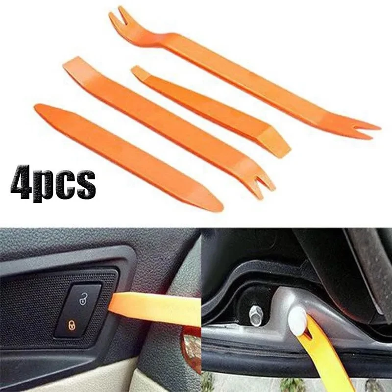 4pcs/Set Plastic Auto Car Disassembly Interior Kit Car Radio Door DVD Player Clip Panel Trim Dash Audio Dashboard Repair Tool