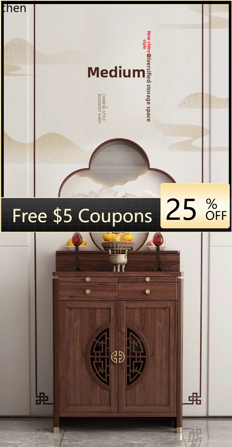 

AB Altar Table Incense Case Home Worship Table Three-Layer Step Altar Buddha Altar Buddha Shrine