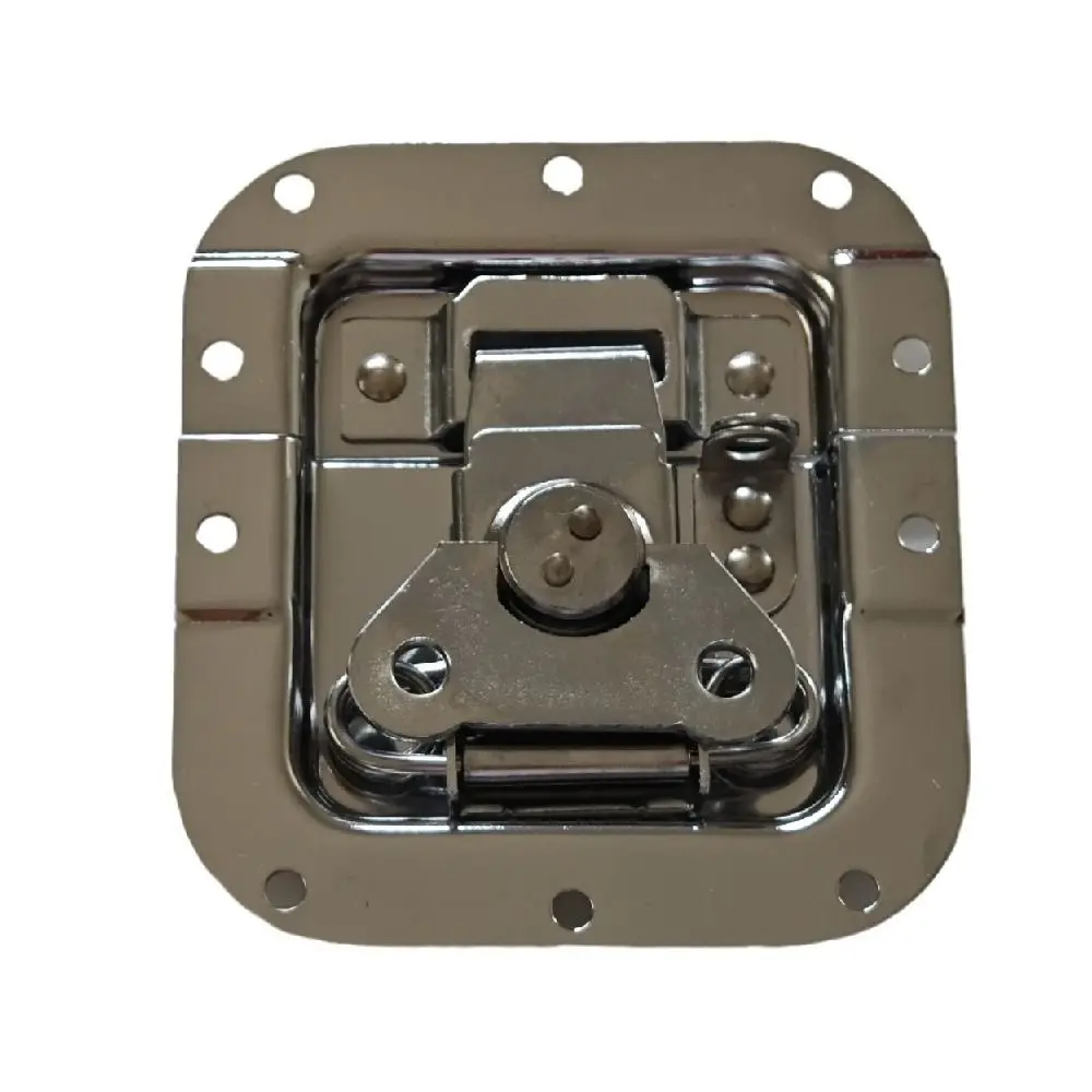 4Pcs Spring Loaded Butterfly Twist Lock Buckle Recessed Mount Heavy Duty Air Box Lock Alloy Security Lock Flight Case Lock