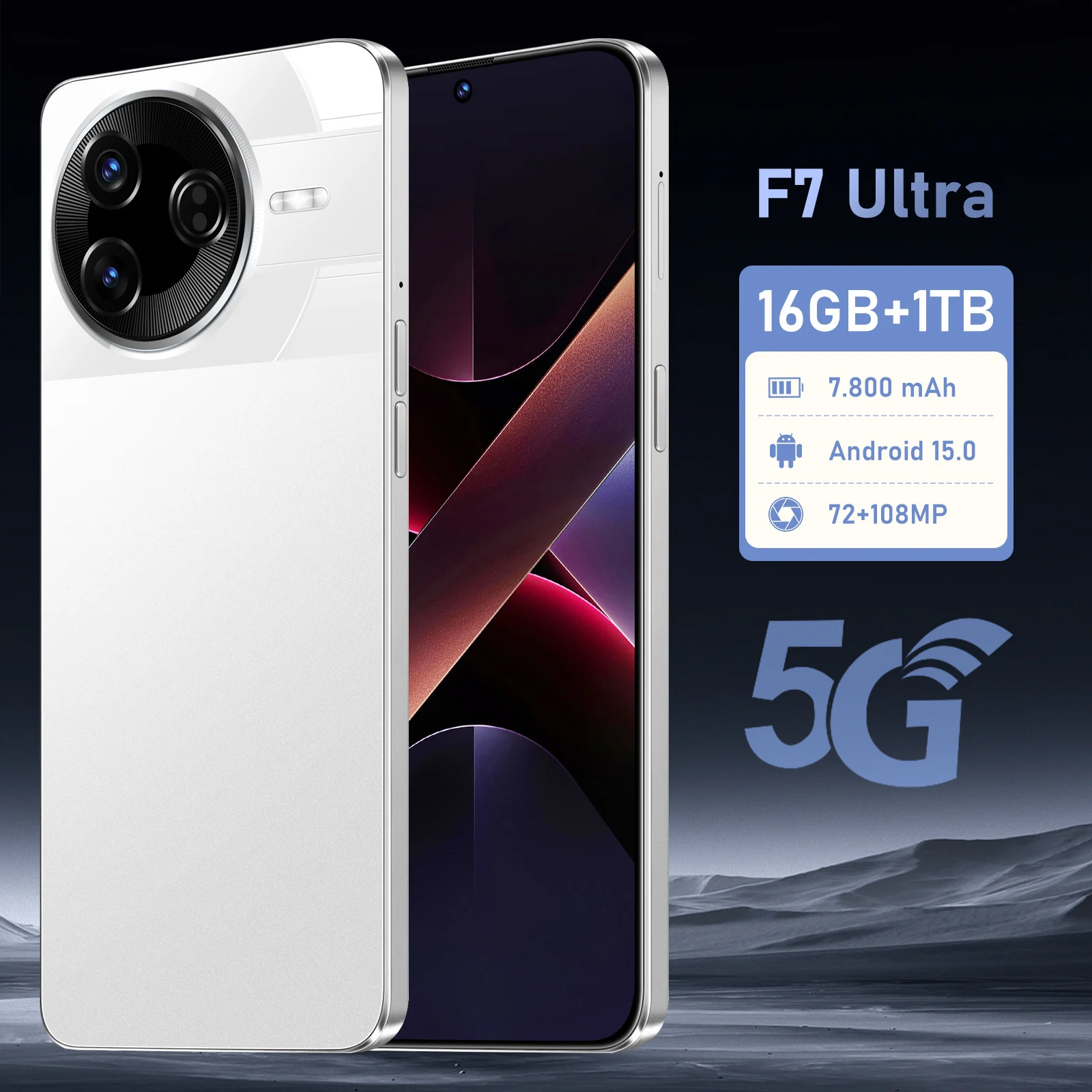 

HOT 2025 new F7 Ultra original intelligent 5G dual card dual standby global version 8000mAh battery Android 14 system