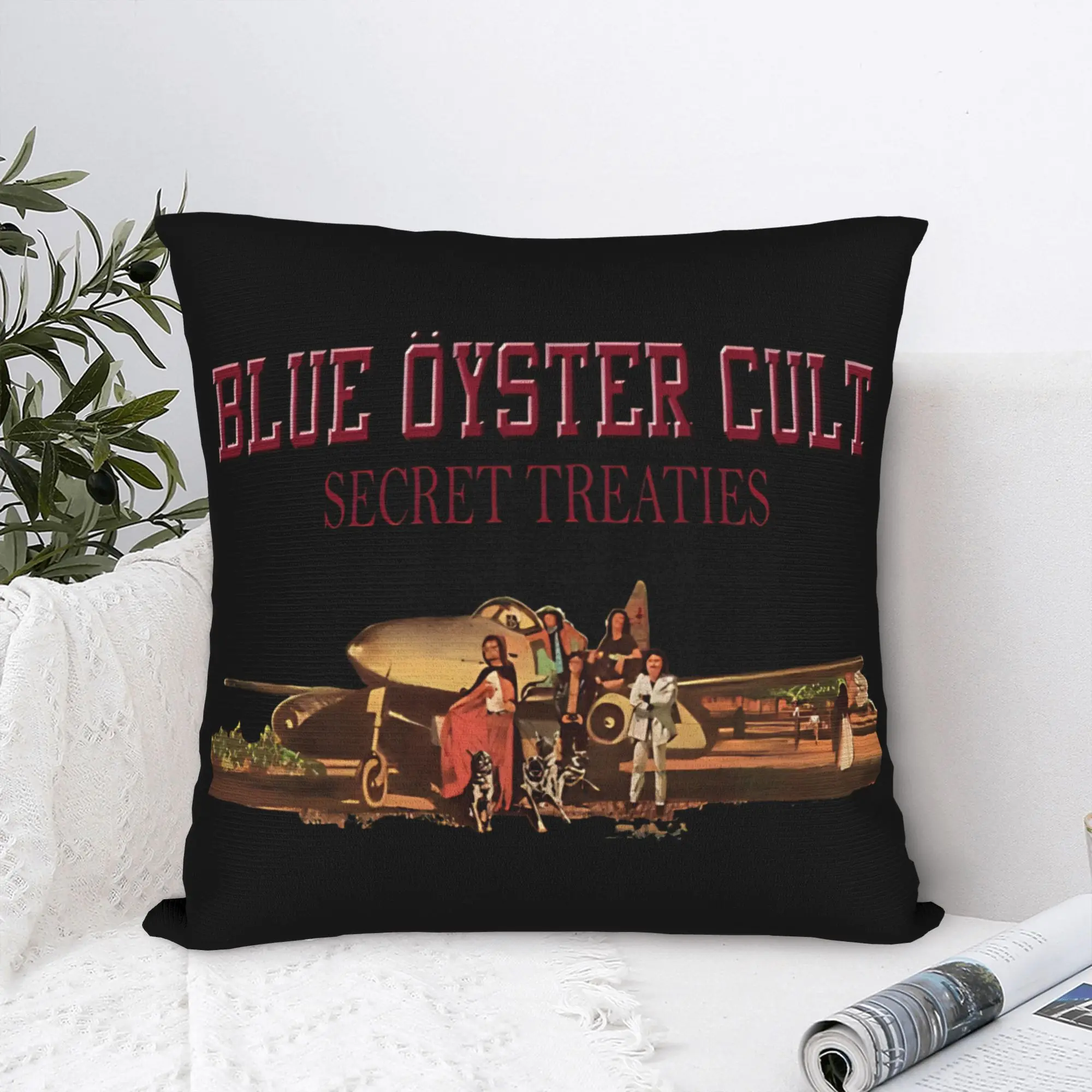 New Style Home Boc Blue Oyster Cult Secret Treaties Decorations Pillowcase Stuff Pillow Covers Square Multi-Size-image