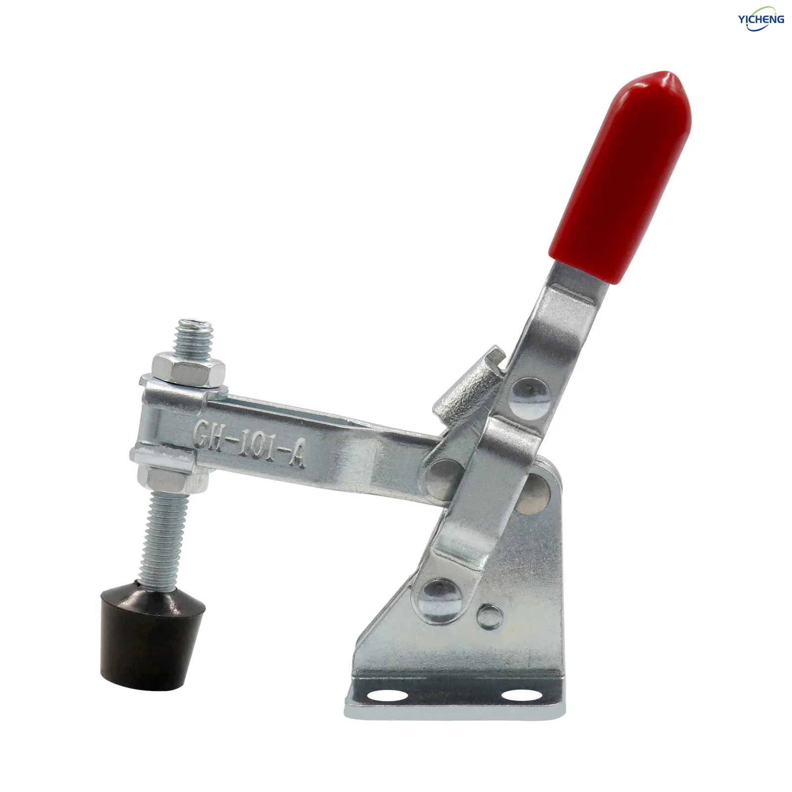 YICHENG Vertical Quick tightening fixture,50KG Holding Capacity,Antislip Rubber Pressure Tip for Jigs and Fixtures,(Pack of 5)