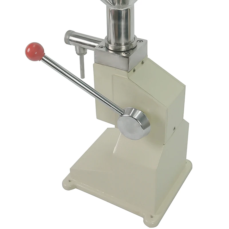 Kleine pneumatische Füll maschine a03 Typ manuelle Paste Flüssigkeits füll anlage 7mm * 8mm Mund durchmesser