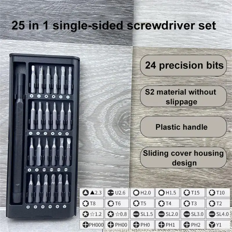 25 in 1 Schrauben dreher Set hochpräzise Schrauben dreher Kit Bits Torx Phillips Handy Laptop Reparatur Schrauben dreher Kit Handwerkzeuge