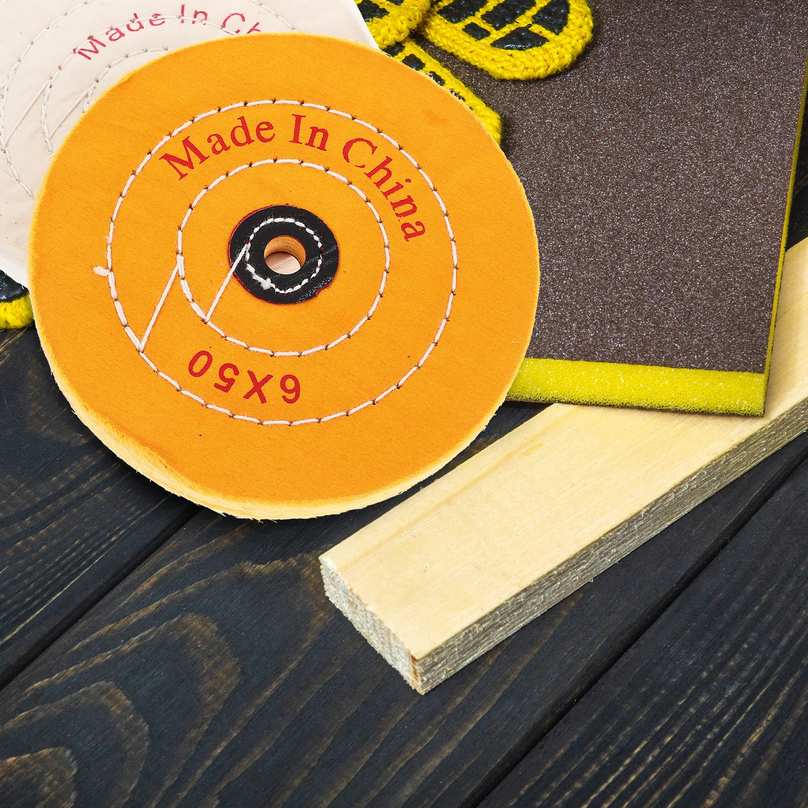 

2 шт. белые лепестковые диски, сверхмощные шлифовальные круги, небольшой лепестковый диск, абразивные S-диски, полировальный буферный круг