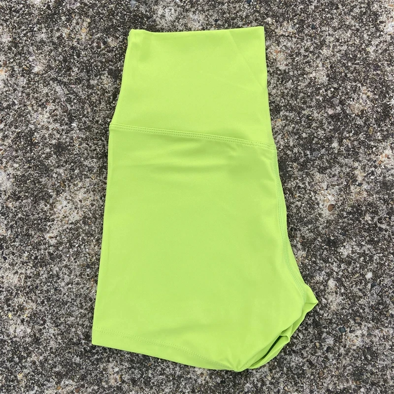 Einfarbig hohe Taille Yoga kurzes Bein Frauen Fitness Sport kurzes Fahrrad weich hocken Proof umfassende Training Jog sportlich – Detail 6