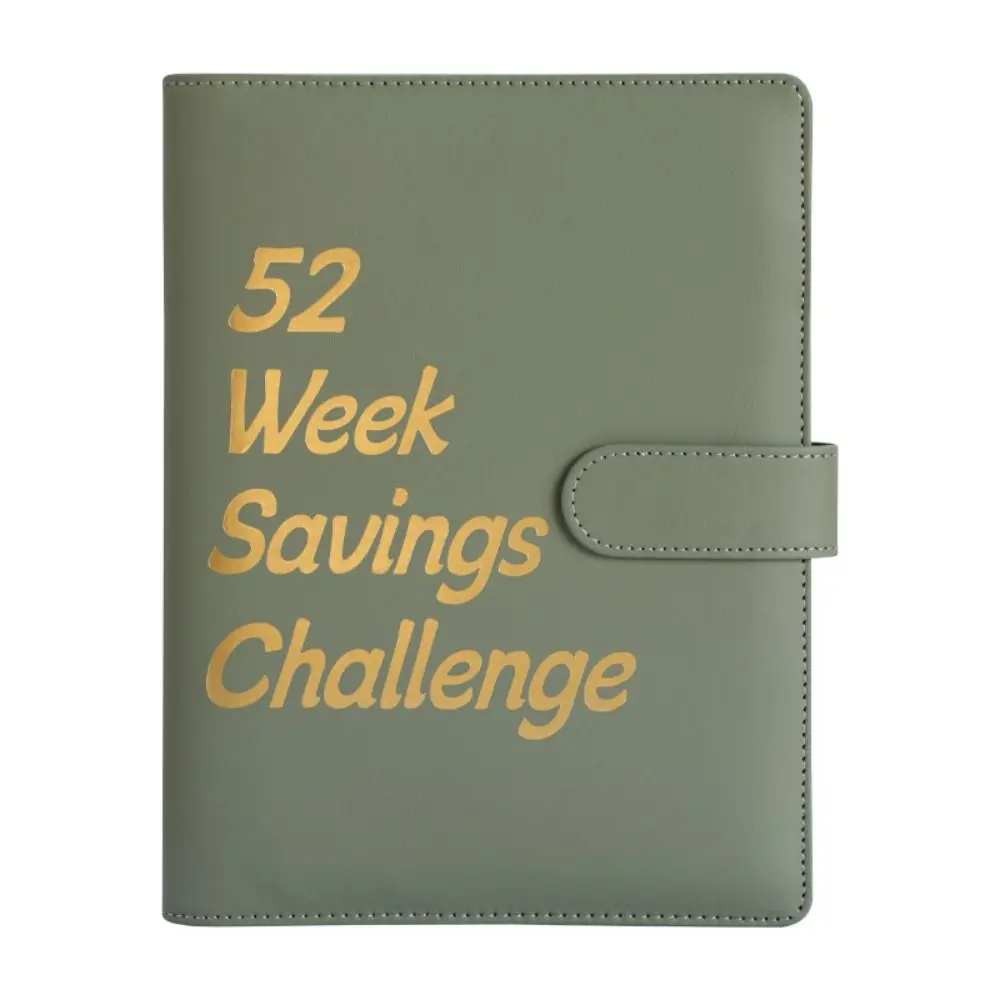 PU Money Saving Binder 52 Week Cash Envelopes Savings Challenges Book Colorful Waterproof Envelope Savings Challenge Kids