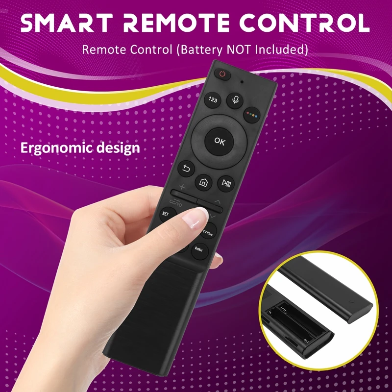 RM-G2500 V1 Voice Remote Control For Samsung Tvs For TU8000, TU8300, RU9000, Q60T, Q70T, Q80T Models