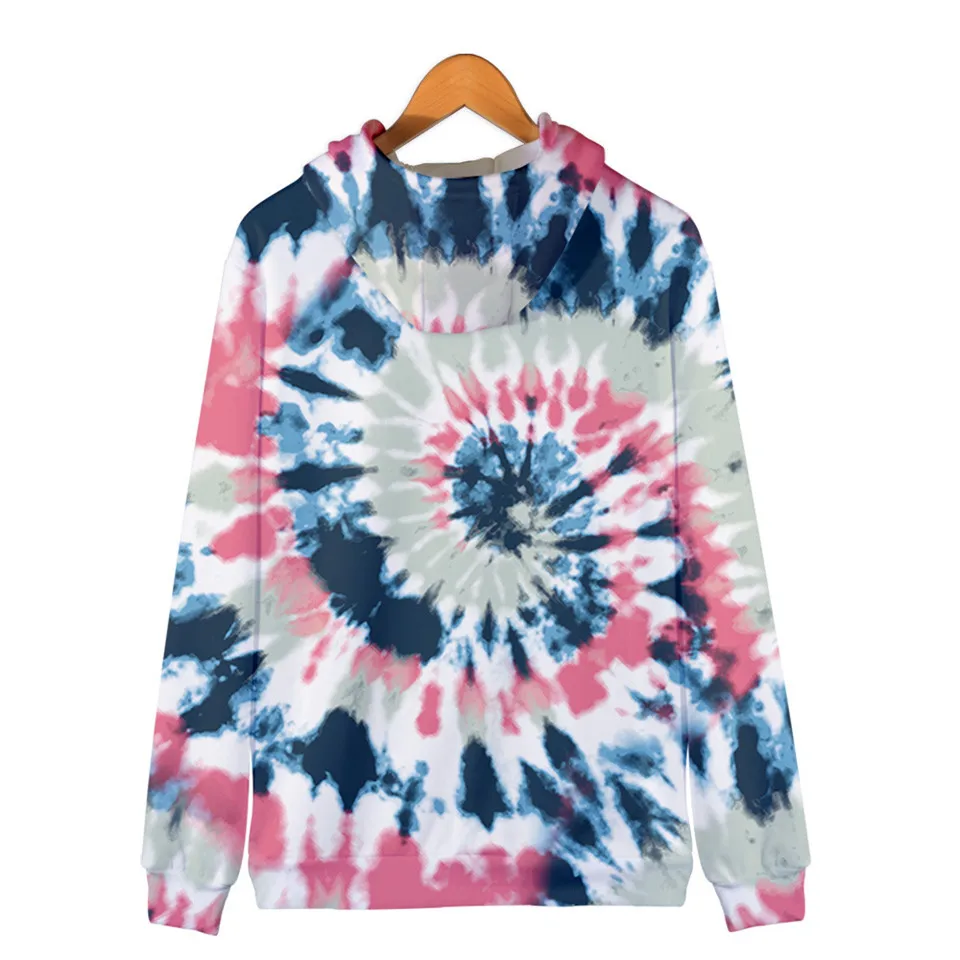 Colorful Spiral Dizzy Pattern Hoodie Men Women Optical Illusion Hoodies Sweatshirt Harajuku Tie Dye Jacket Coat Clothes