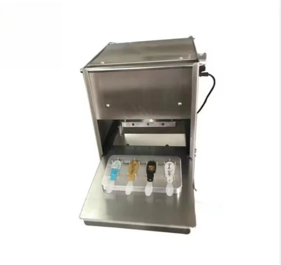 Manual/automatic small honey spoon filling and sealing machine for aluminum foil lunch box and coffee capsules