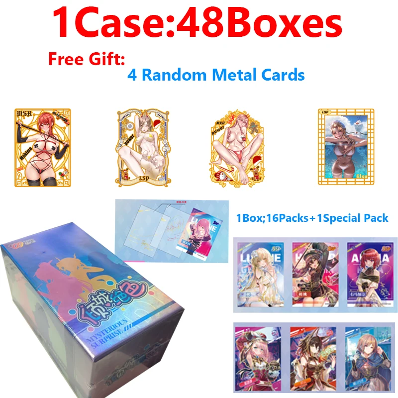 

Wholesale Newest Price WanBao Mysterious Surprise Cards Waifu Sexy Girl Swimsuit Bikini Feast Doujin Toy And Kids Hobby Gift