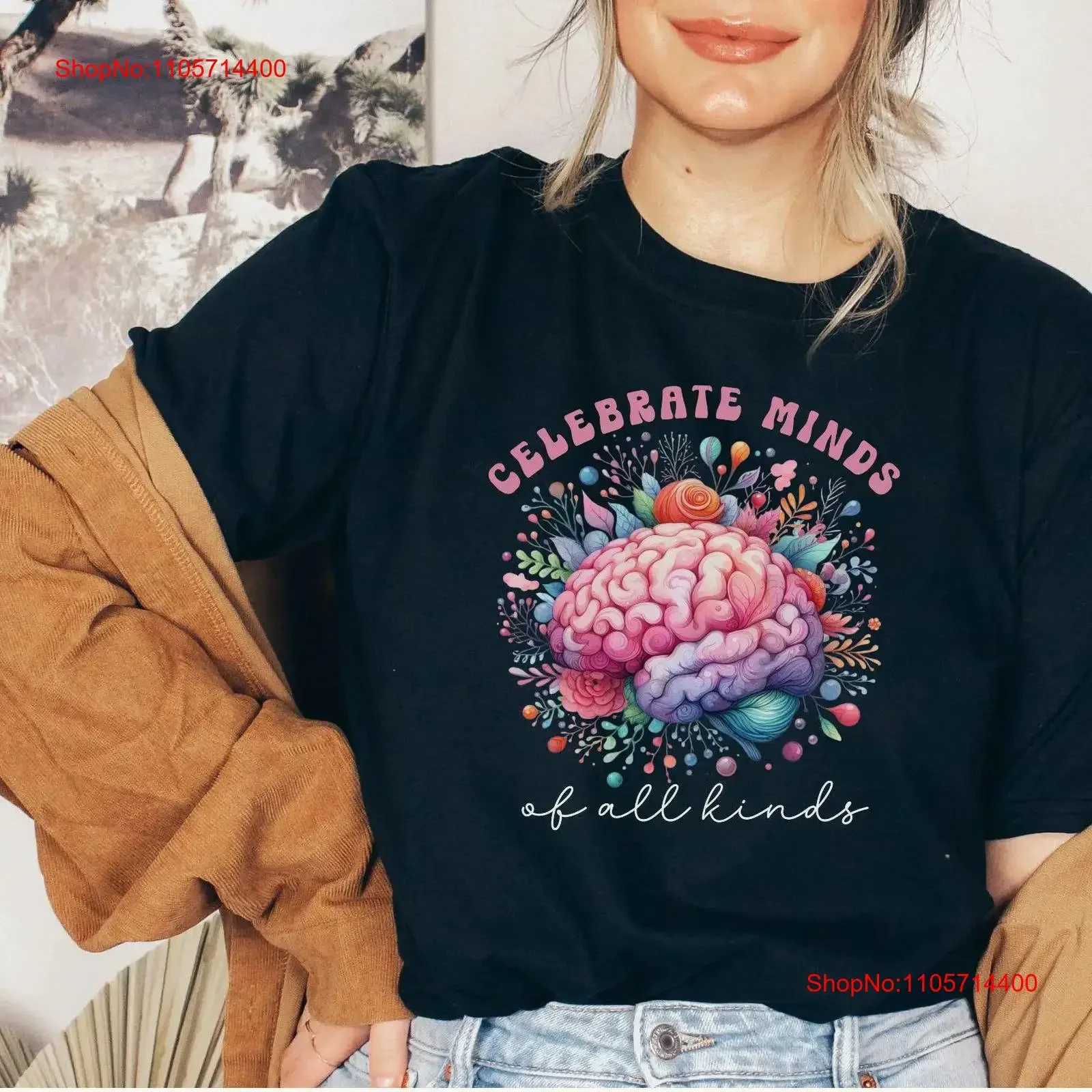 Celebrate Minds of all Kinds T Shirt Neurodiversity Autism Awareness Special Education Teacher Inclusion SPED vintage Washed