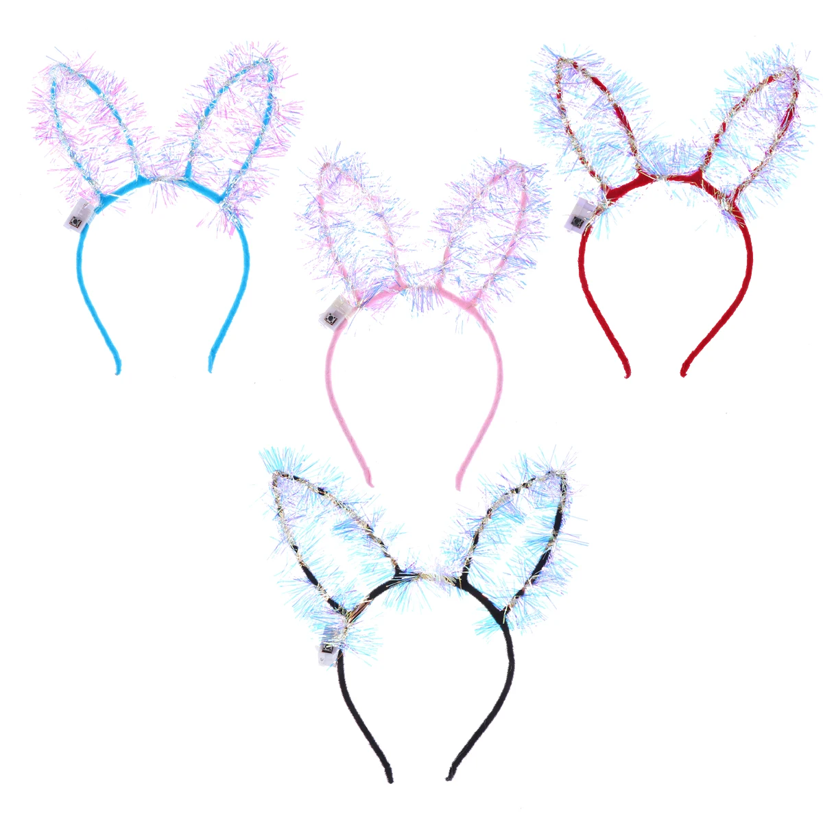

Glowing Rabbit Ear Headband Luminous Hair Hoop Accessories Fancy Dress Cosplay Props Christmas Masquerade Halloween