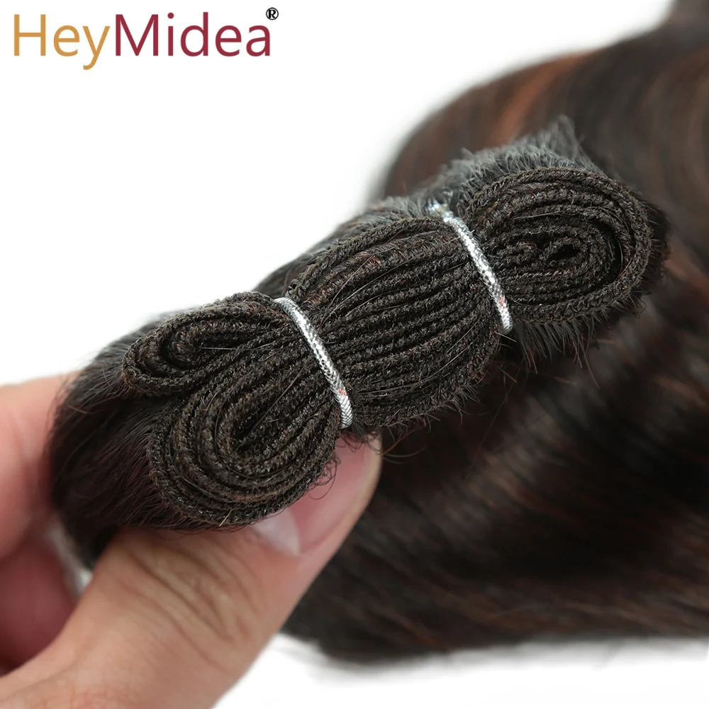 24"Body Wave Hair Bundles Weft Hair Piano Ombre Blonde Natural Synthetic Hair Extensions Thick Ponytail Loose Deep Hair Weaving view 5