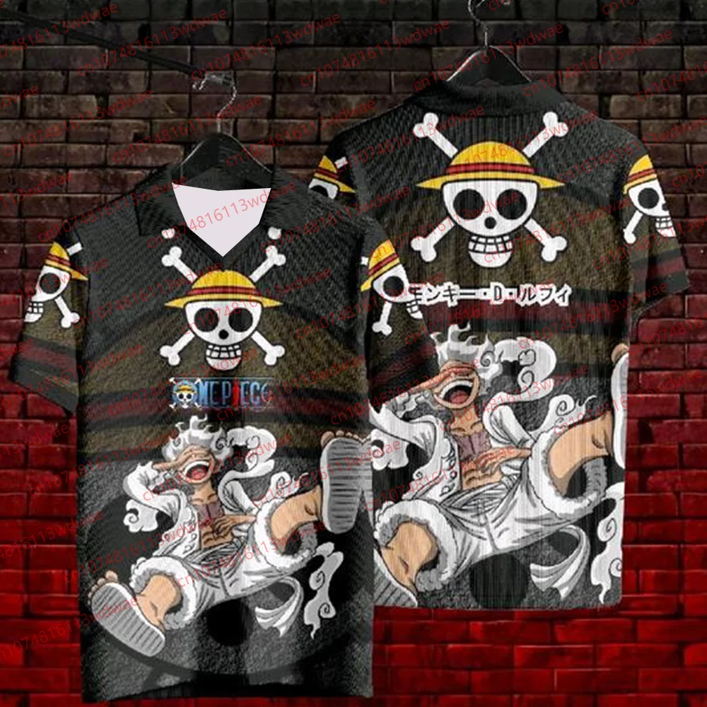 

One Piece Luffy Gear 5 Anime Jersey Men Manga Graphic Football Shirt Short Sleeve Streetwear Sports Top for Fans