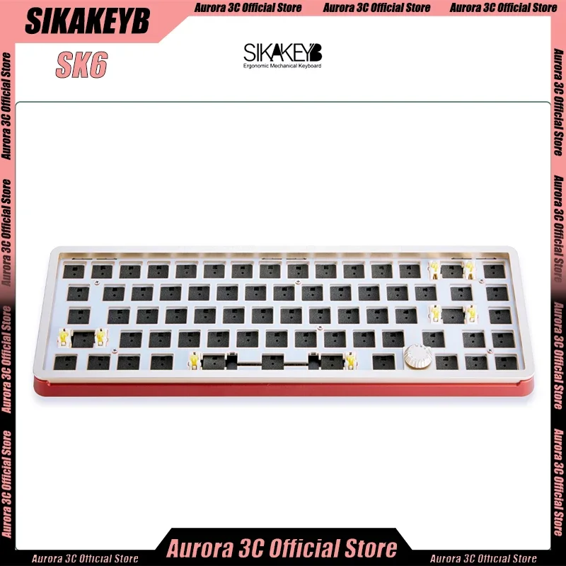 

SIKAKEYB SK6 Gaming Mechanical Keyboard Kit 69keys 3Mode USB/2.4G/Bluetooth Wireless Keyboard Kit Gaming Keyboards RGB Kit Gift