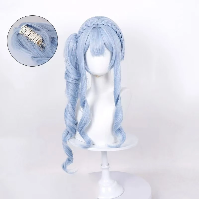 Anime Shoko Toyokawa Cosplay Wig Detachable Claw Clip Ponytail Style Simulation Scalp Top Rose Net Heat Resistant Synthetic Wig