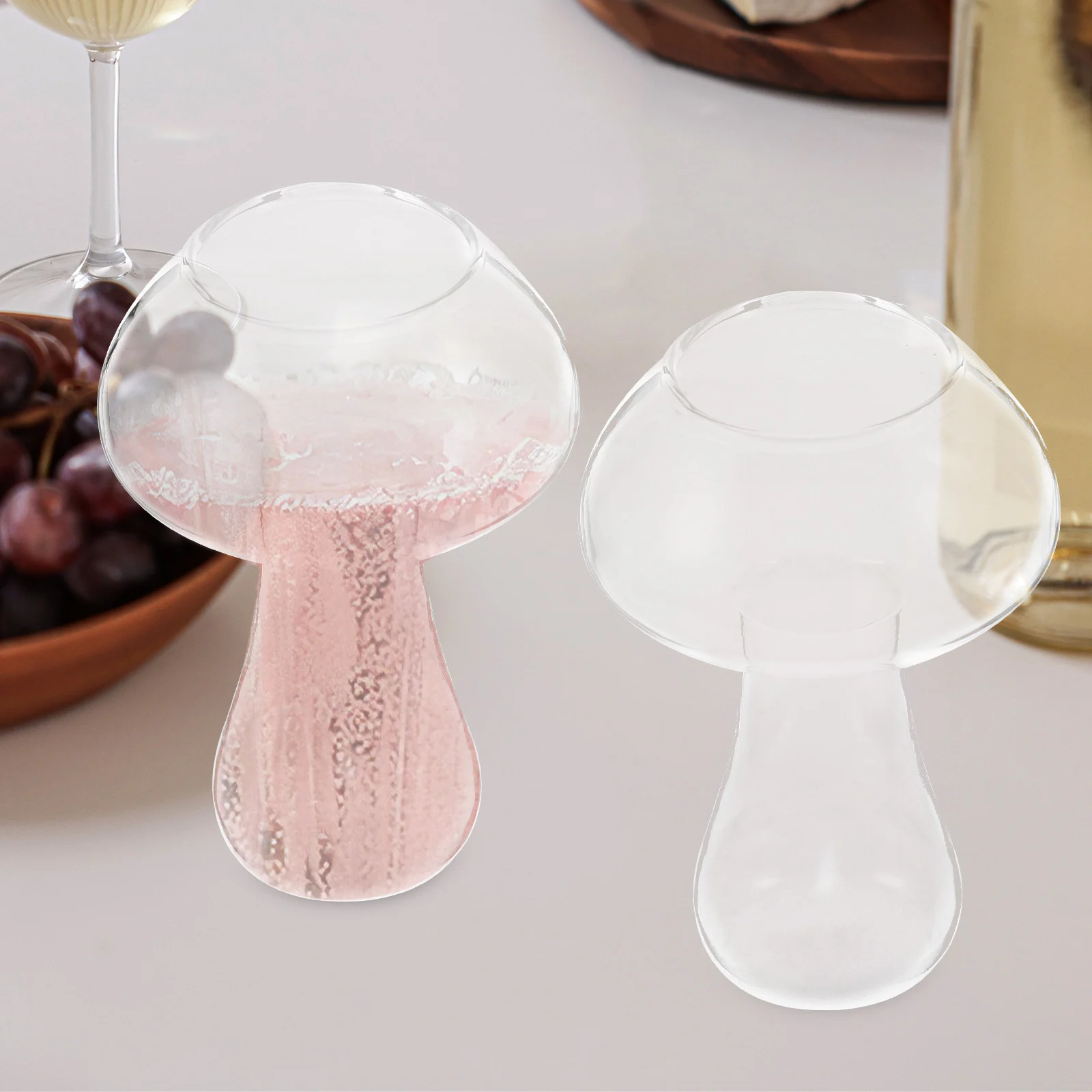 

2Pcs Practical Drinking Cup Glass High End Material Long Term Use for Ktv Night Club Birthday Festivals