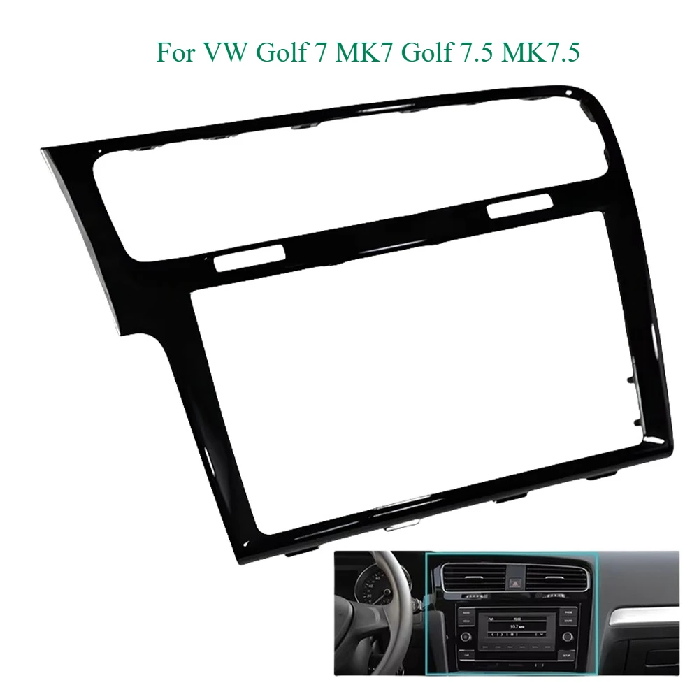 8" 9.2" Piano Black MIB 2 Radio LHD Frame For VW Golf 7 MK7 Golf 7.5 MK7.5 Screen Bezel Decorative Trim Panel