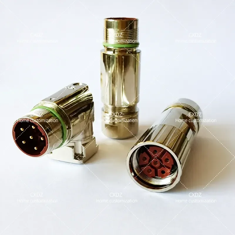 M923 Servo Motor Encoder Connection Power Supply Plug 6 Core 8 Core Automatic Docking Socket