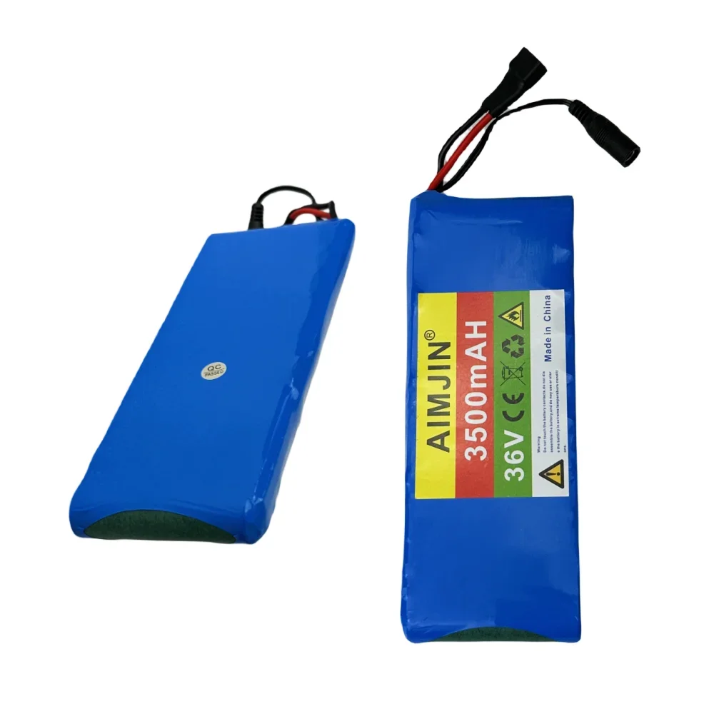 10S1P 36V 3500mAh Battery 18650 Lithium-ion Rechargeable Battery Pack Suitable for Electric Scooters, Motorcycles, Bicycles