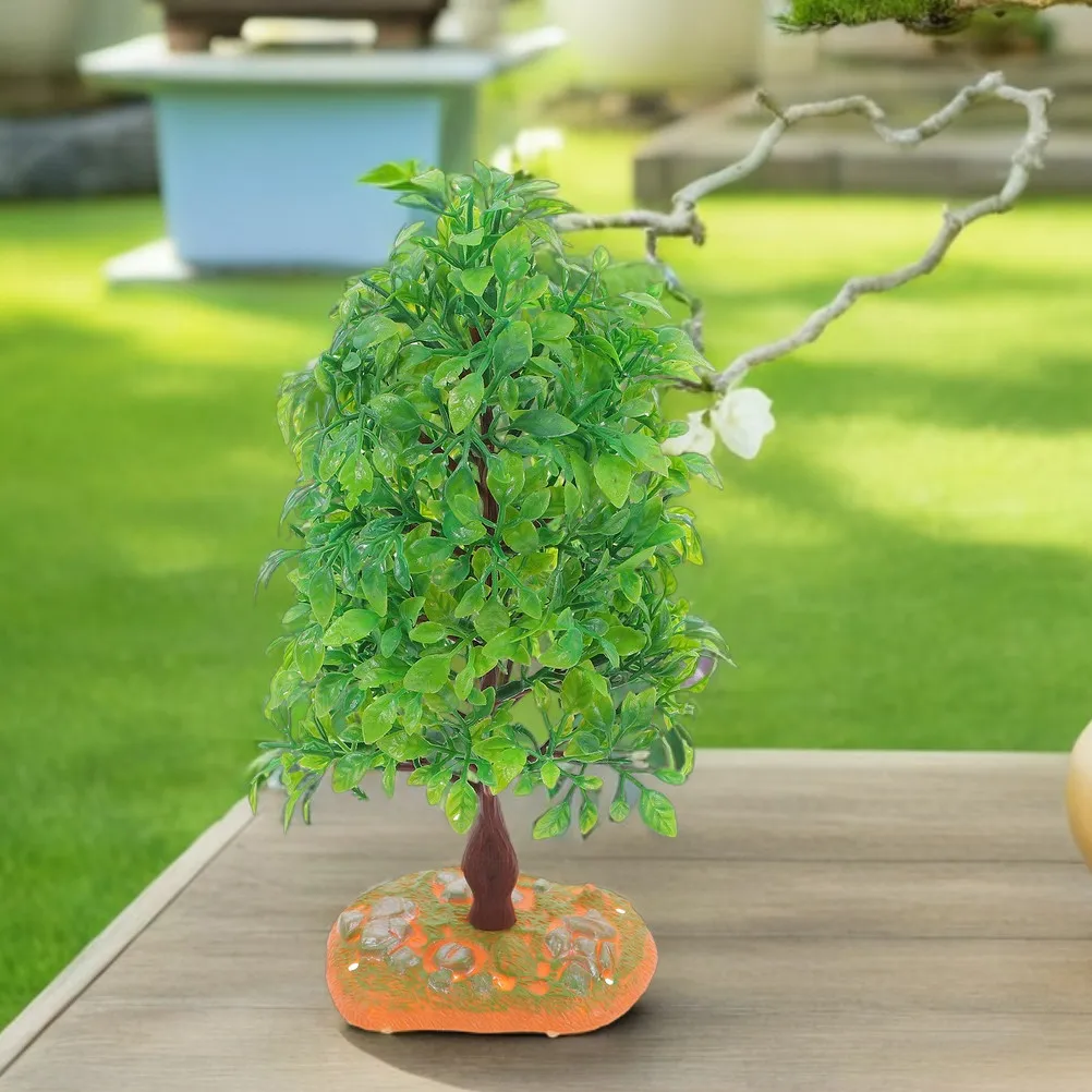 

2 шт. реалистичных миниатюрных деревьев для ландшафтного дизайна, искусственные пластиковые элементы для DIY-моделей, железнодорожных наборов, микроландшафтов и поделок