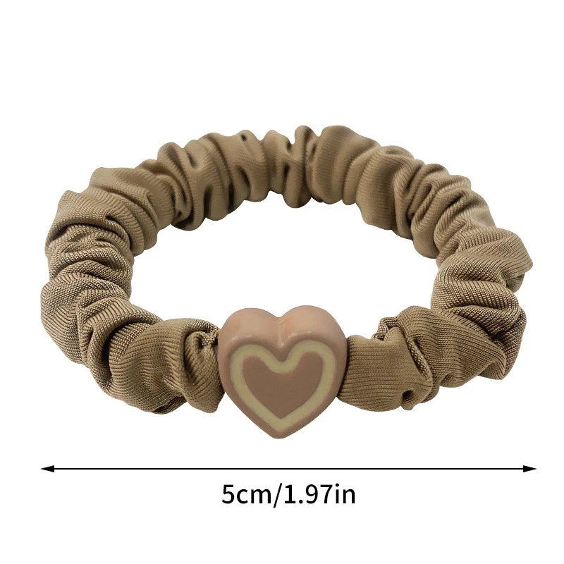 1PC New Korean Style Love Hair Ties Cute Big Ear Rabbit Head Rope Women High Elastic Hair Accessories Girl Daily Decoration