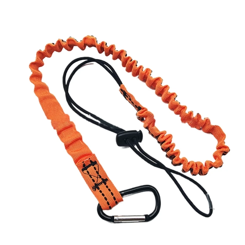 Retractable Lanyard with Buckle Strap, Tool Tether, Safety Bungee Cord, Leash