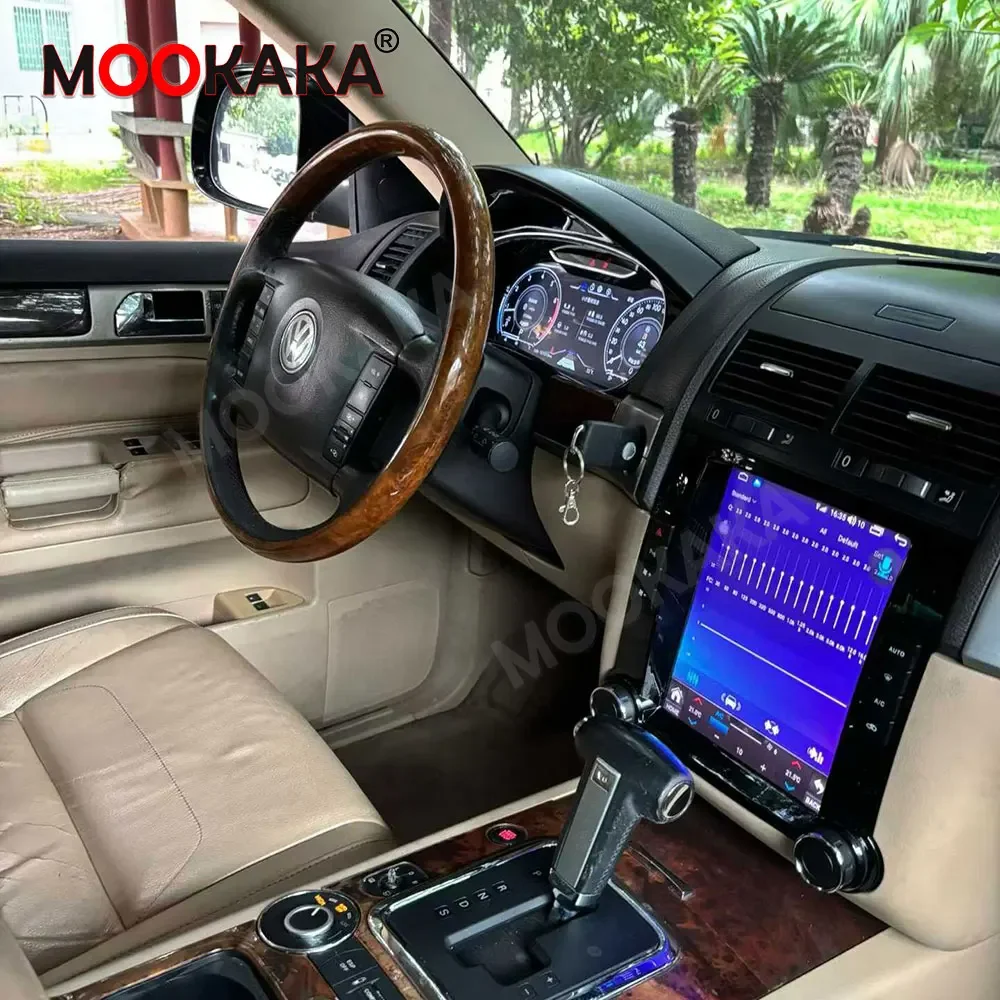 9.7 Inch Car Radio Digital Cluster for Volkswagen Touareg 2003-2010 Android Auto Carplay Stereo Multimedia Player Head Unit