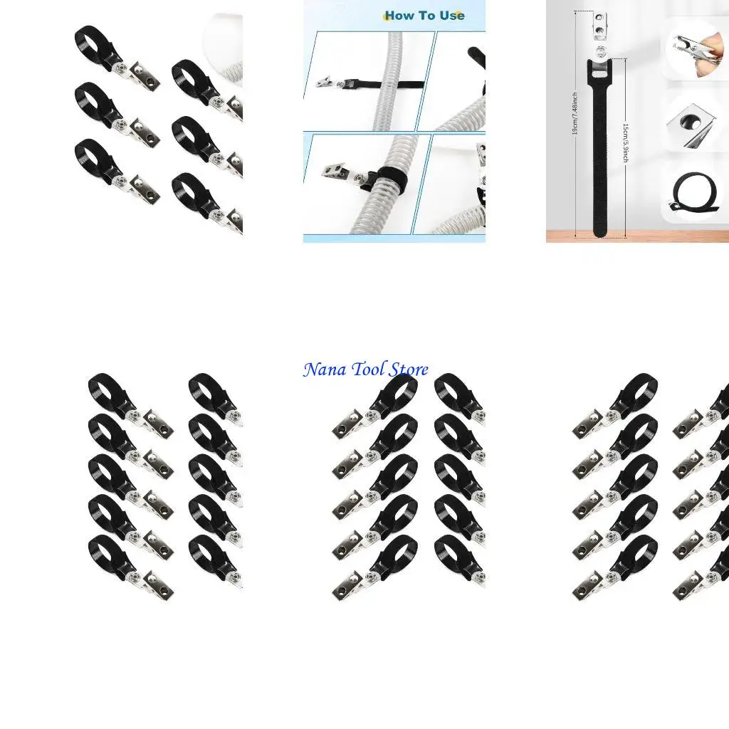 

31GJ 10PACK Тяжелые калибровки зажимы Универсальный шланг быстро установка для коммерческих воздуховодов