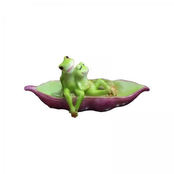 Frog Couple Statue Resin Decorative Garden Animal Ornament for Balcony Landscape Collectibles Cabinet Sculpture