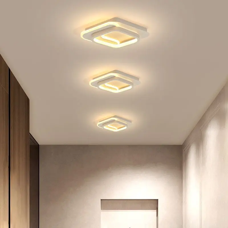 

Homhi Simple Round Square Corridor Lamp Indoor Led Lighting Interior Decoration For Home Light Hallway Deco Ceiling Spot HZL-089