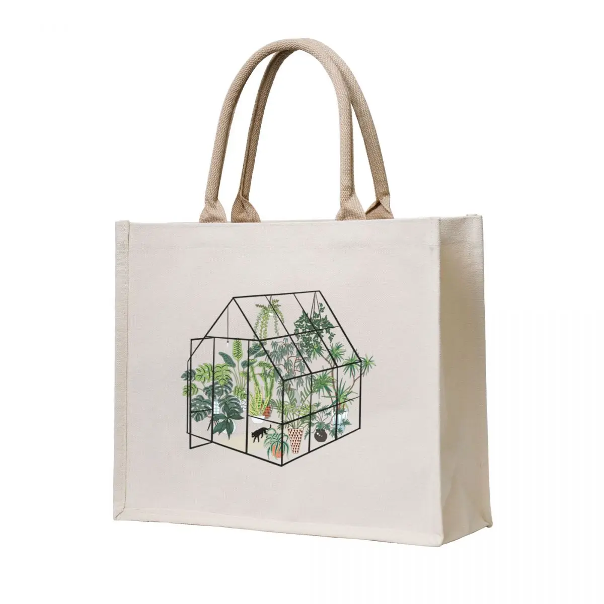 

greenhouse with plants Tote Bag bags luxury women eco pack free delivery bags foldable reusable bag