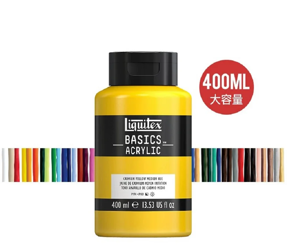 Imagem -04 - Importado Liquitex Tinta Acrílica Básica Pintura de Parede Profissional Pigmento Impermeável pó Acrílico Arte Suprimentos 400ml