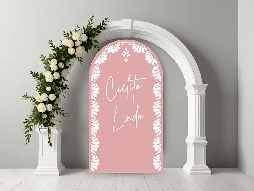 Mehofond مخصص 2-الجانب المكسيكي Cielito Lindo طفل حفلة عيد ميلاد استحمام الطفل غطاء الزفاف كيارا قوس خلفية ديكور خلفية