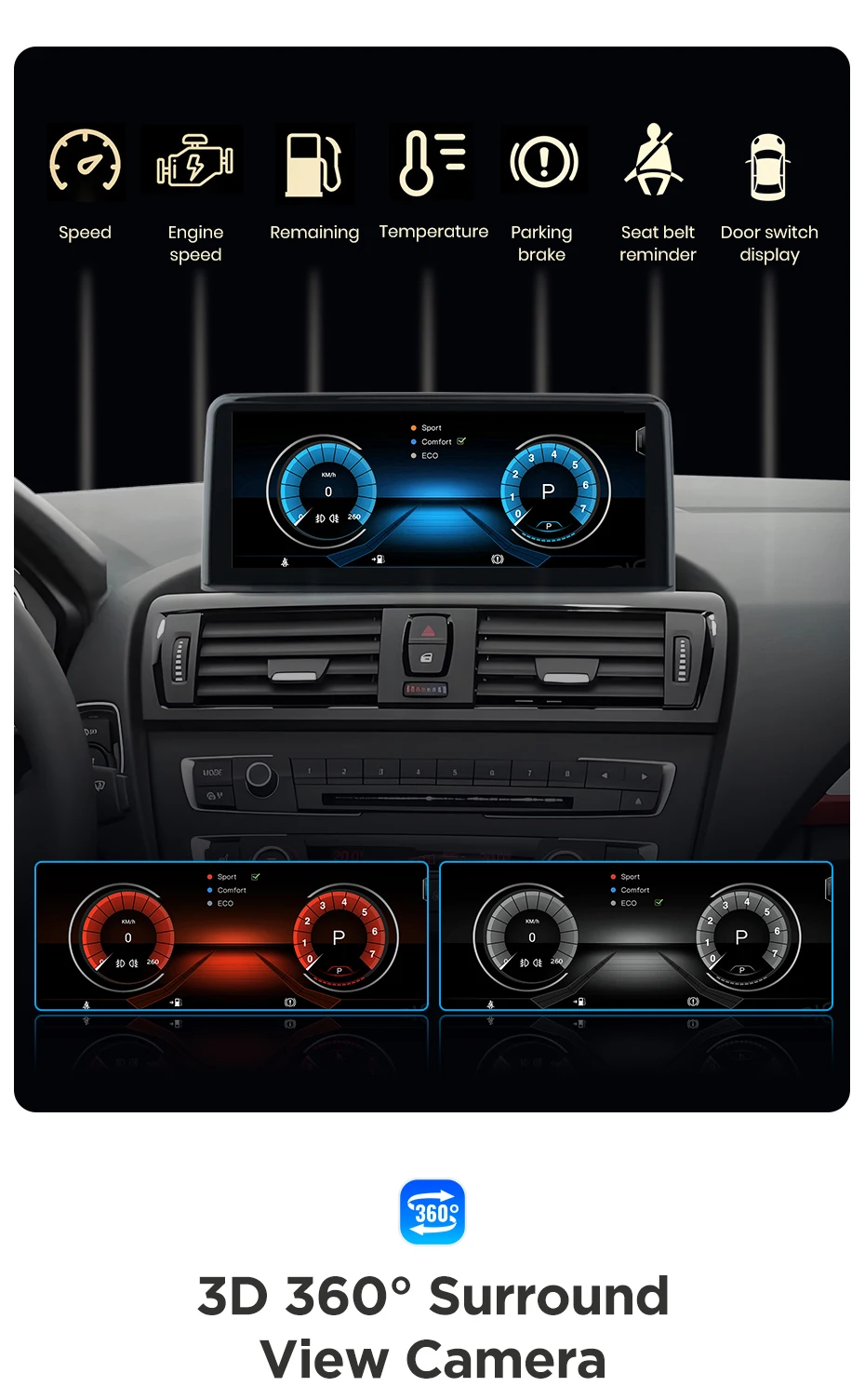 Junsun 1920*720 Drahtlose Carplay Android Auto Multimedia Auto Radio Für BMW 1 2 3 4 serie F20 F21 F22 F30 F31 F32 F33 F34 F36 – Detail 26