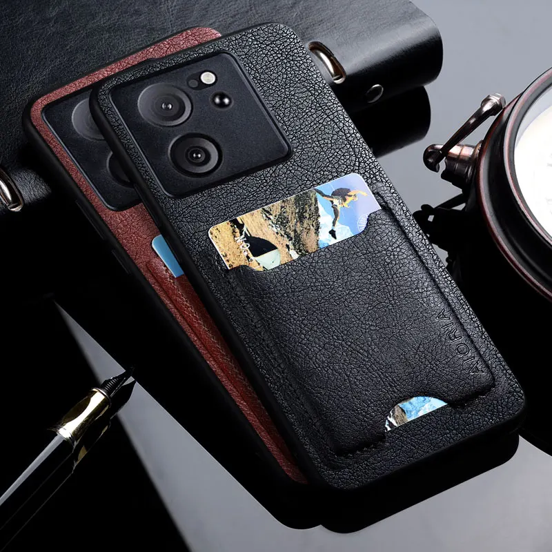 Case for Xiaomi 13T Pro 5G funda Luxury Pu Leather Card Holder Phone cover for xiaomi 13t Card Pocket Card Case