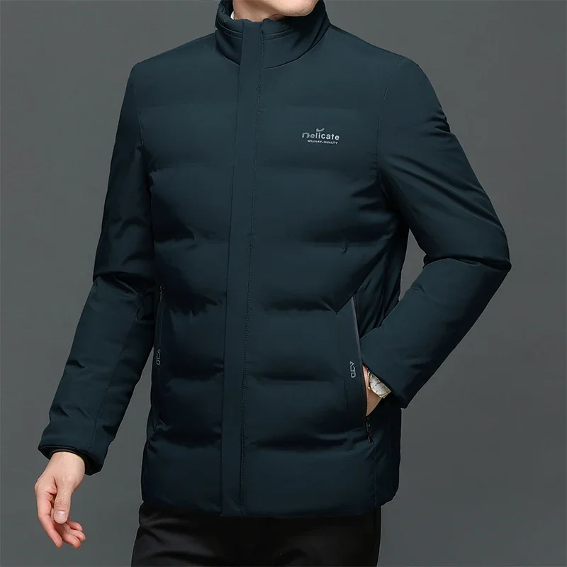 

2025 New Autumn Winter Business Classic Jacket Men Thick Warm Parka Men Loose Windproof Parka Jacket Men Outdoor Casual Coat Mal
