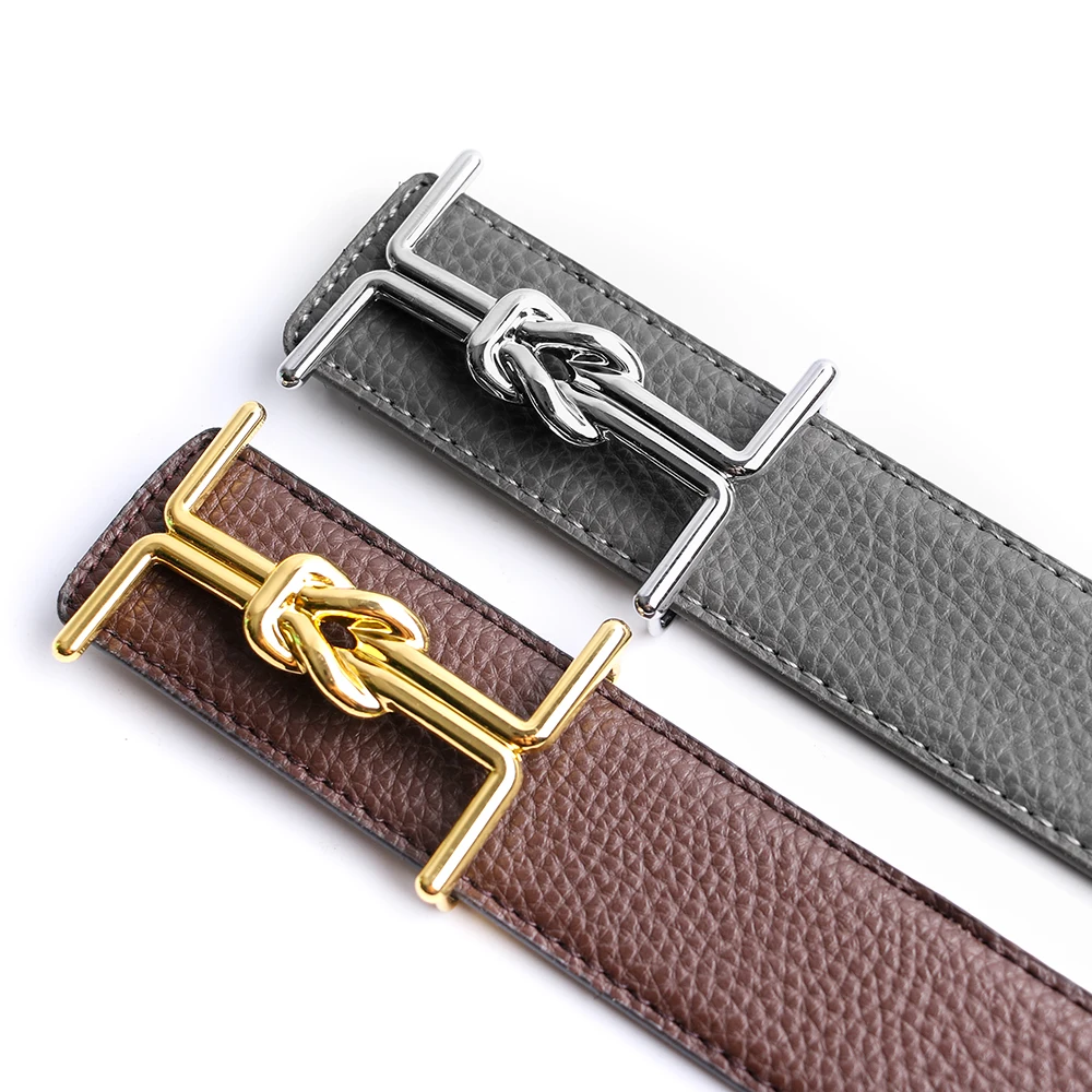 Luxury Brand Designer Pin Buckle Belt Men High Quality Women Genuine Real Leather Dress Strap for Jeans Waistband Western Goth